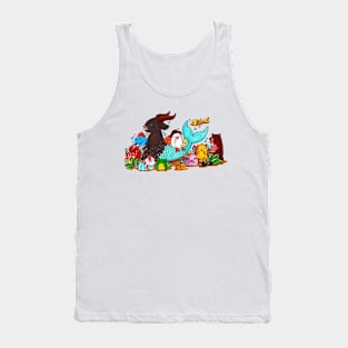 Zodiac CAPRICORN Doodle Art Series Tank Top